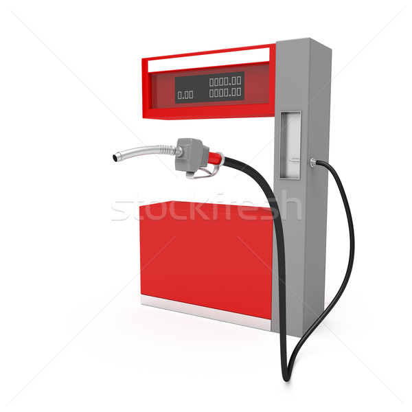 Benzinpumpa fehér 3D kép ipar benzin Stock fotó © magraphics