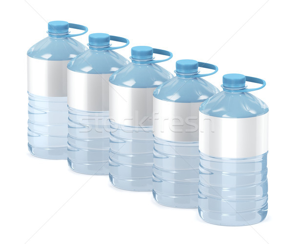 Big water bottles on white Stock photo © magraphics