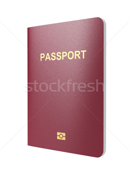 Biometric passport on white Stock photo © magraphics