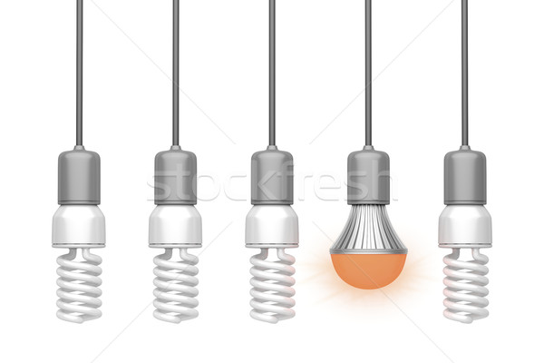 Unique glowing LED light bulb Stock photo © magraphics