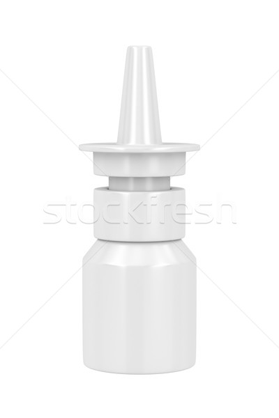 Spray izolat alb sticlă medical pasă Imagine de stoc © magraphics
