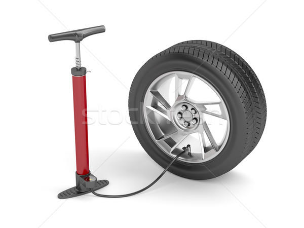 Pump and car tire Stock photo © magraphics
