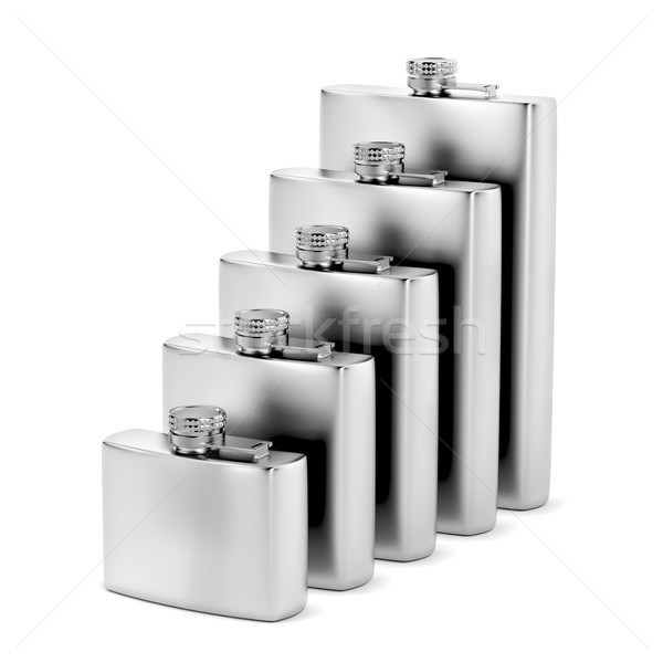 Group of hip flasks Stock photo © magraphics