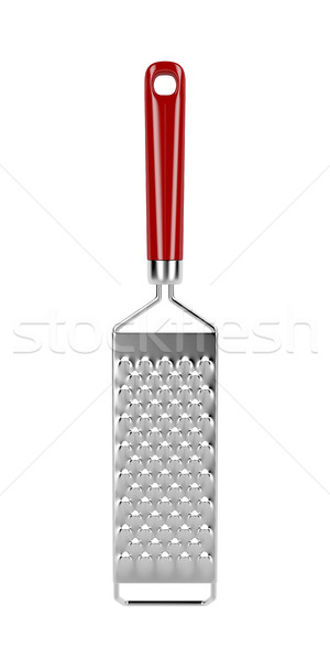 Reibe weiß isoliert Essen Metall Tool Stock foto © magraphics