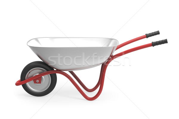 Wheelbarrow on white Stock photo © magraphics