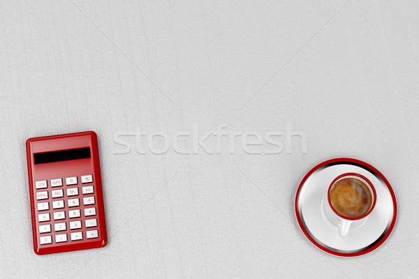 Coffee and calculator Stock photo © magraphics