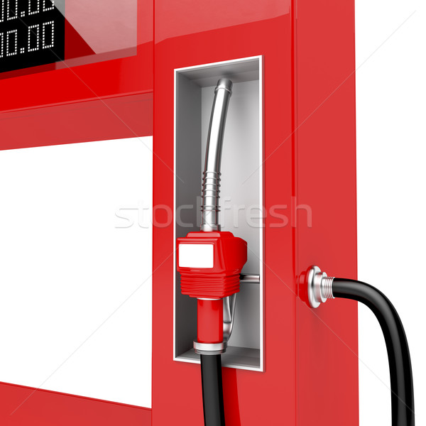 [[stock_photo]]: Rouge · buse · rendu · 3d · industrie · gaz