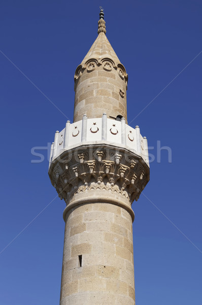 Minaret Turcja zamek religii meczet Muzułmanin Zdjęcia stock © magraphics