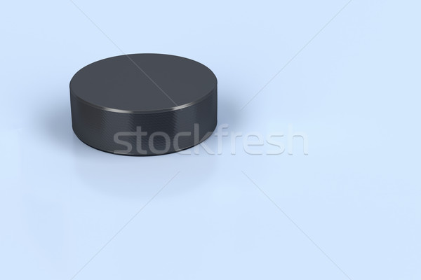 Hockey puck on ice  Stock photo © magraphics