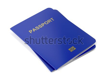 Blanche deux Voyage pays document passeport [[stock_photo]] © magraphics