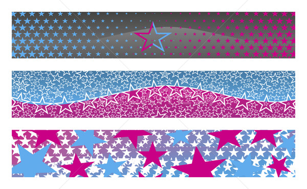 3 banners with stars Stock photo © magraphics
