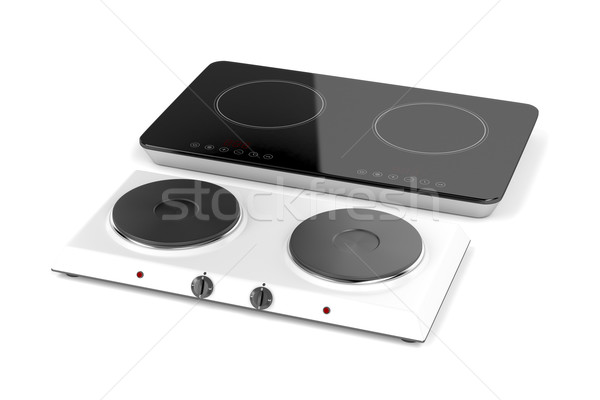 Double hot plate and induction cooktop Stock photo © magraphics