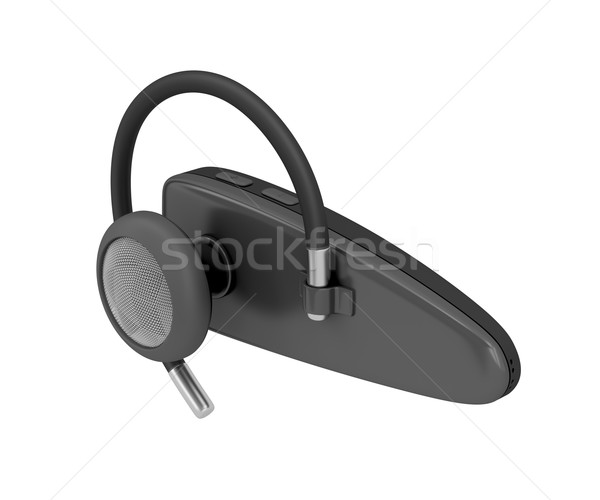 Bluetooth izolat alb telefon microfon vorbitor Imagine de stoc © magraphics