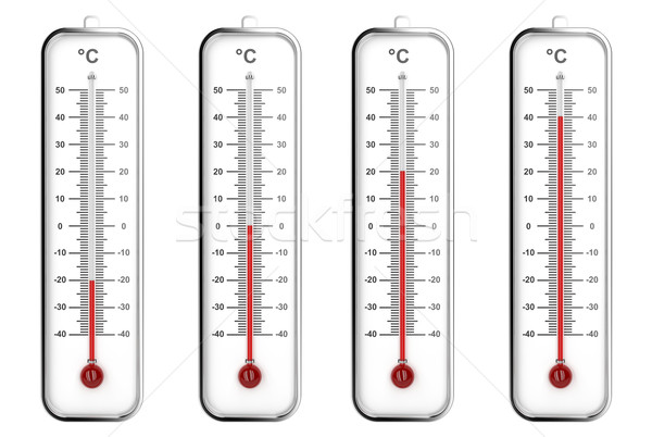 Indoor thermometers in Celsius scale Stock photo © magraphics