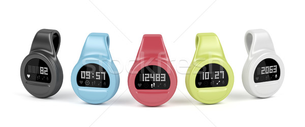 Fitness trackers on white Stock photo © magraphics