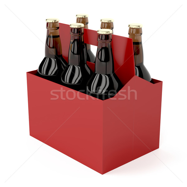 Dark beer bottles Stock photo © magraphics