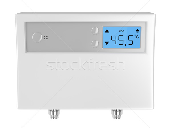 Automatisch water verwarming geïsoleerd witte hot Stockfoto © magraphics