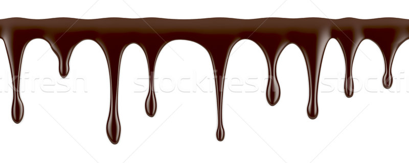 Topit ciocolată bea fierbinte desert stropire Imagine de stoc © magraphics