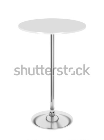 [[stock_photo]]: Blanche · table · basse · isolé · café · maison · meubles