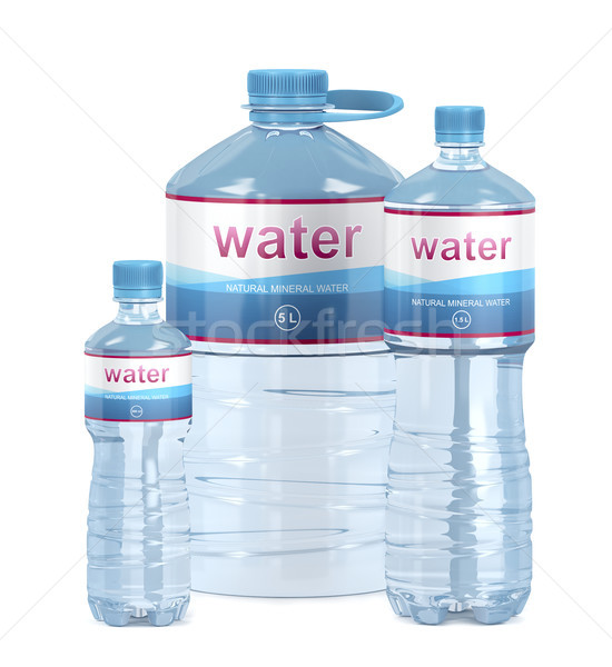 Différent eau bouteilles groupe bouteille [[stock_photo]] © magraphics