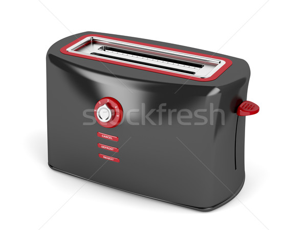 Stock photo: Black electric toaster