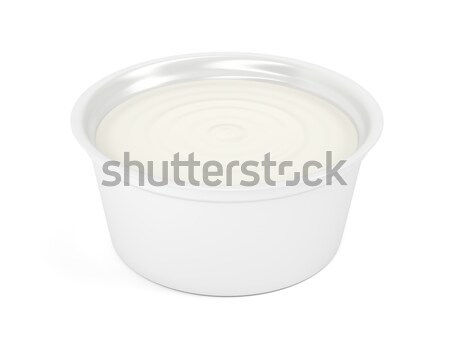 Margarine beurre crème fromages plastique emballage Photo stock © magraphics