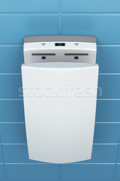 [[stock_photo]]: à · grande · vitesse · main · vertical · public · toilettes · mur