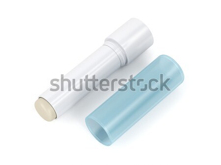 Lábio bálsamo vara branco beleza boca Foto stock © magraphics