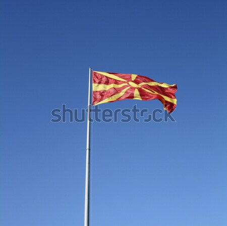 Macedonian flag Stock photo © magraphics