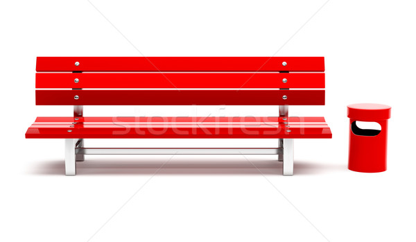 Piros pad tároló izolált fehér 3d illusztráció Stock fotó © magraphics