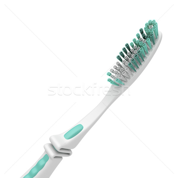 Zahnbürste Bild modernen Mund weiß Stock foto © magraphics