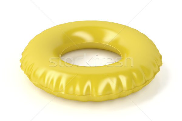 Schwimmen Ring weiß Strand Meer Spielzeug Stock foto © magraphics