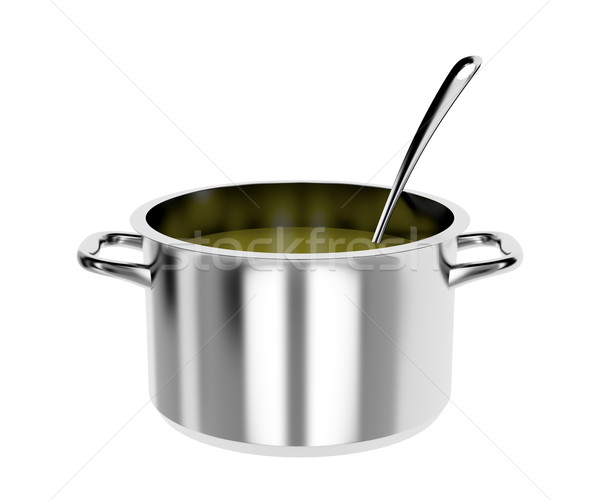 Cooking pot and ladle  Stock photo © magraphics