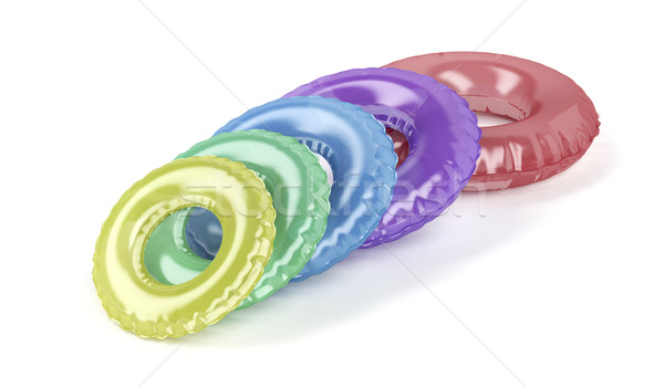 Colorful swim rings Stock photo © magraphics
