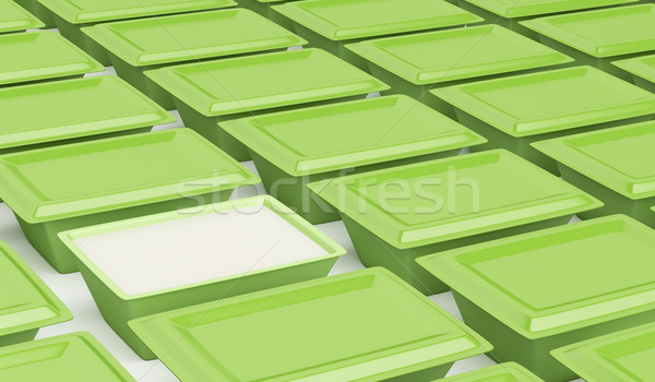 Green plastic containers Stock photo © magraphics