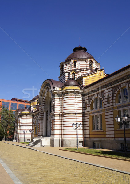 Central mineral Sofia Bulgaria oraş baie Imagine de stoc © magraphics