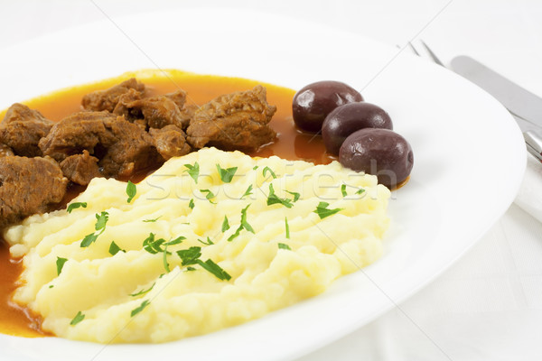 Delicious meal - goulash Stock photo © magraphics