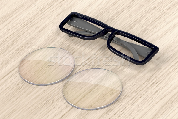 Eyeglasses frame and lens Stock photo © magraphics