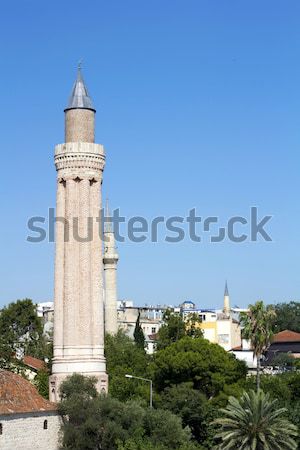 Minarete Asia religión mezquita musulmanes antigua Foto stock © magraphics