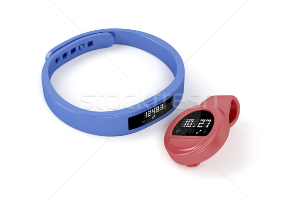 Wristband and clip-on activity trackers Stock photo © magraphics