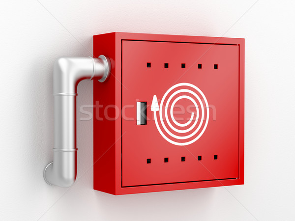 Fire hose reel cabinet Stock photo © magraphics