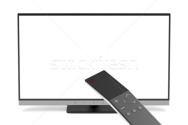 Tv and remote control Stock photo © magraphics