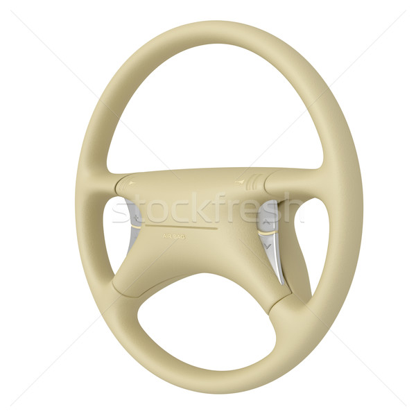Beige steering wheel Stock photo © magraphics