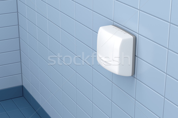 Hand dryer in public toilet Stock photo © magraphics