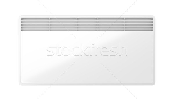 Elektrische verwarming 3d illustration muur metaal winter Stockfoto © magraphics
