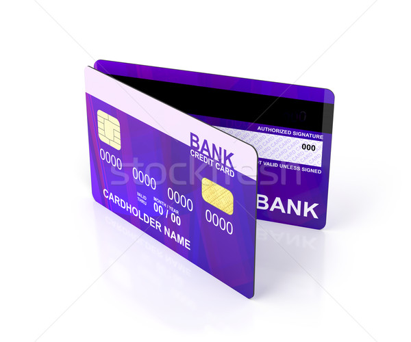 Kreditkarten weiß Geld Finanzierung zurück Cash Stock foto © magraphics