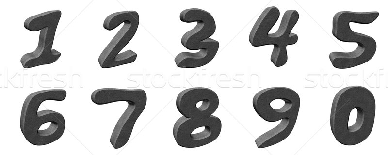 3d numbers Stock photo © magraphics