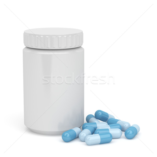 Capsules and plastic bottle Stock photo © magraphics