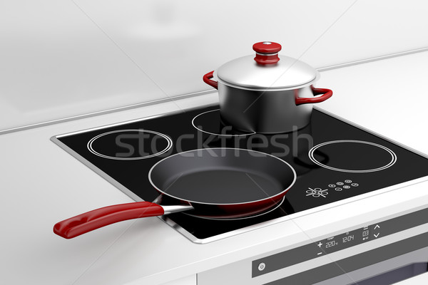 Frying pan and cooking pot Stock photo © magraphics