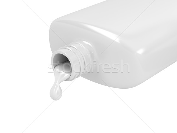 Gießen Rasierwasser Balsam Flasche Flüssigkeit Container Stock foto © magraphics